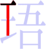 珸の2画目 珸の2画目