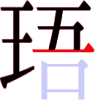 珸の8画目 珸の8画目