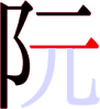 阮の5画目